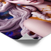 エジプト女神デジタモダンルポスター ポスター (角)