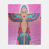 エジプト女神フリースブランケット フリースブランケット (正面)