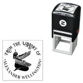 エジプト女神マアットのシルエット図書名 セルフインキングスタンプ (インサイチュ)