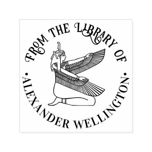 エジプト女神マート線アートライブラリーの書籍名 セルフインキングスタンプ (デザイン)