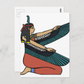 エジプト女神マート ポストカード (正面/裏面)