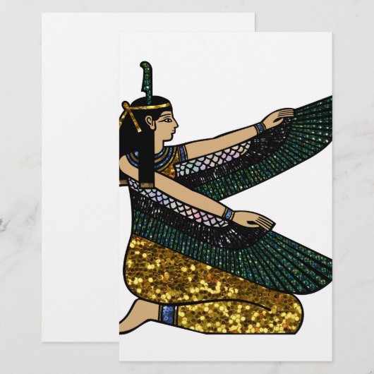 エジプト女神 便箋 (正面/裏面)