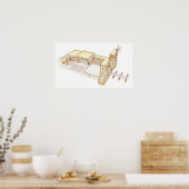 エジプト寺院2 ポスター (キッチン)