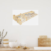 エジプト寺院 ポスター (キッチン)