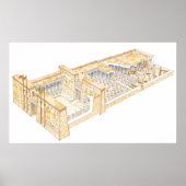 エジプト寺院 ポスター (正面)