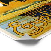 エジプト州鉄道ヴィンテージ旅行ポスター広告 ポスター (角)