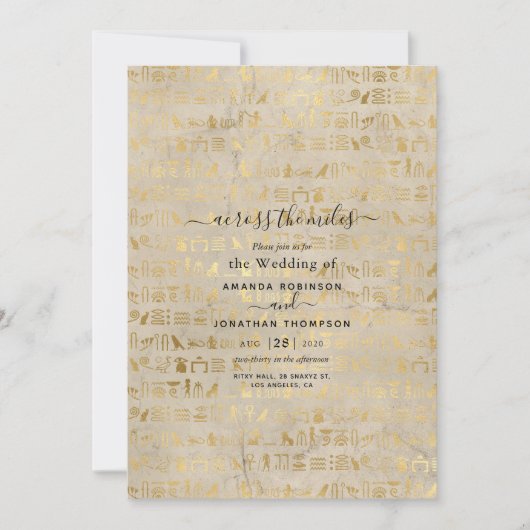 エジプト招待状 招待状 (正面)