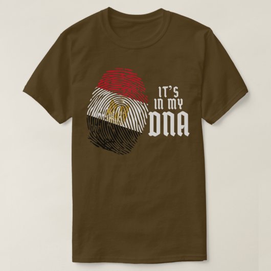エジプト指紋DNAエジプト Tシャツ (デザイン正面)