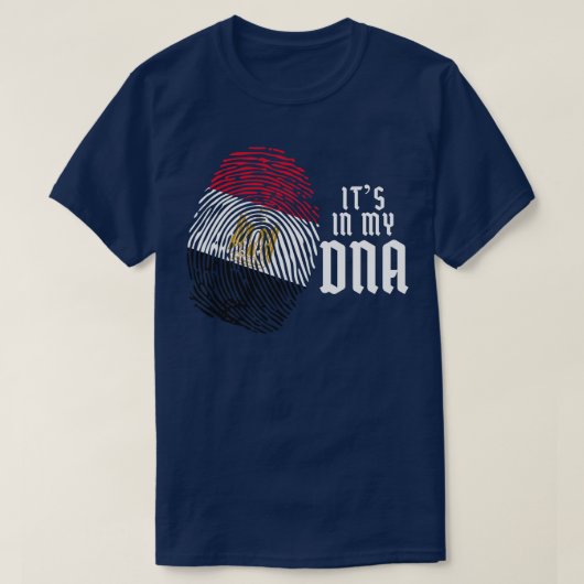 エジプト指紋DNAエジプト Tシャツ (デザイン正面)