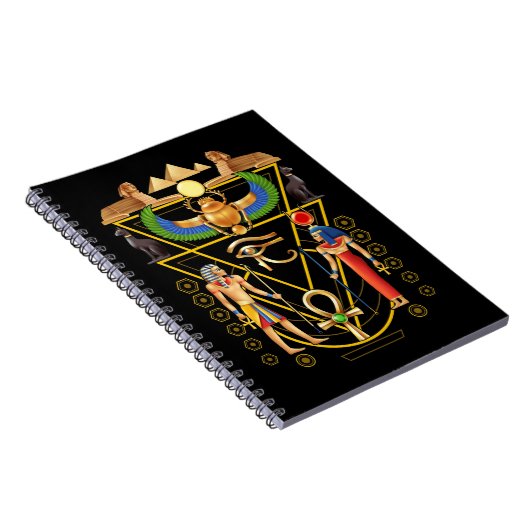 エジプト文化スカラブ遺跡アンクホルスアイ ノートブック (右側)