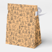 エジプト文字の記号の背景 フェイバーボックス (裏面サイド)