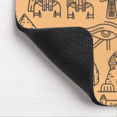 エジプト文字の記号の背景 マウスパッド (コーナー)