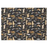 エジプト文字の記号パターンの背景 テーブルクロス (正面(横))