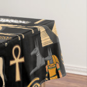 エジプト文字の記号パターンの背景 テーブルクロス (インサイチュ)