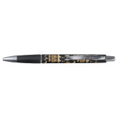 エジプト文字の記号パターンの背景 ボールペン (裏面)