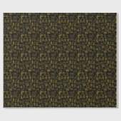 エジプト文字の記号パターン ラッピングペーパー (フラット)