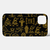 エジプト文字の記号パターン Case-Mate iPhoneケース (裏面 (横))