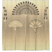 エジプト文字の記号 シャワーカーテン (正面)