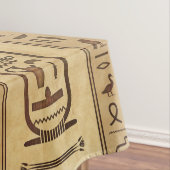 エジプト文字ヴィンテージテクスチャ テーブルクロス (インサイチュ)