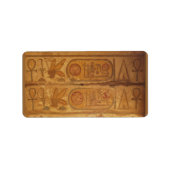 エジプト文字書記号 ラベル (正面)