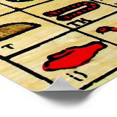 エジプト文字、アルファベット記号 ポスター (角)