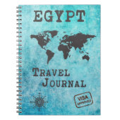 エジプト旅行ジャーナル休暇トリッププランナー ノートブック (正面)