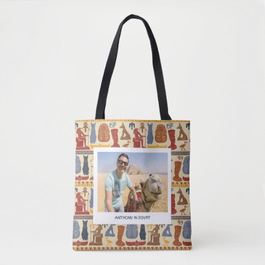 エジプト旅行フォトキープサケ トートバッグ (正面)