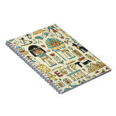 エジプト旅行。シームレスパターン ノートブック (右側)