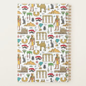 エジプト柄の色のシンボル プランナー手帳 (裏面)