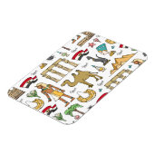 エジプト模様の色の記号 マグネット (左側)