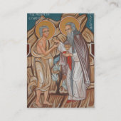 エジプト正教会キリスト教祈りの言葉カードの聖マリア プレイスカード (正面)