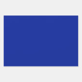 エジプト無地の色の青 ラッピングペーパーシート (正面)