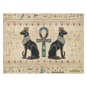 エジプト猫とアンクロス テーブルクロス (正面(横))
