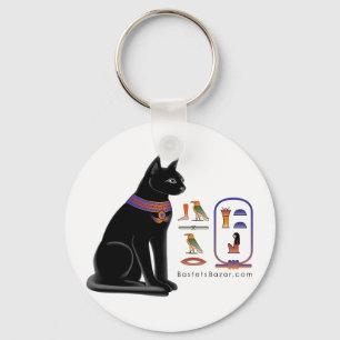 エジプト猫の女神キーチェーン キーホルダー