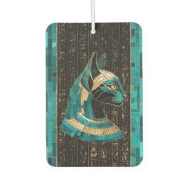 エジプト猫の女神バステット – モザイクアート カーエアーフレッシュナー