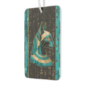 エジプト猫の女神バステット – モザイクアート カーエアーフレッシュナー (左)