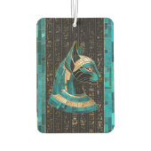 エジプト猫の女神バステット – モザイクアート カーエアーフレッシュナー (裏面)