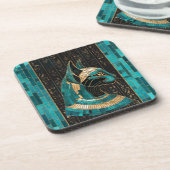 エジプト猫の女神バステット – モザイクアート コースター (左側)