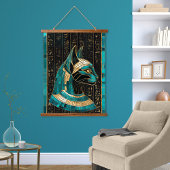 エジプト猫の女神バステット – モザイクアート 吊り下げ型タペストリー