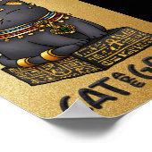 エジプト猫の神バステット猫は神々 ポスター (角)