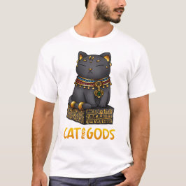 エジプト猫の神バステット猫は神々 Tシャツ