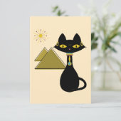 エジプト猫カード サンキューカード (スタンド正面)