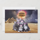 エジプト猫パーティの招待状 招待状 (裏面)