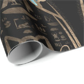 エジプト猫-バステット ラッピングペーパー (ロールコーナー)