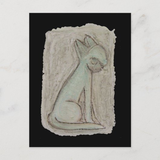 エジプト猫 ポストカード (正面)