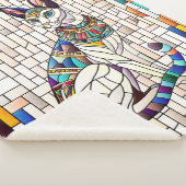 エジプト猫 – モザイクアート シェルパブランケット (3/4)