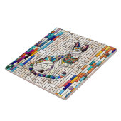 エジプト猫 – モザイクアート タイル (側面)