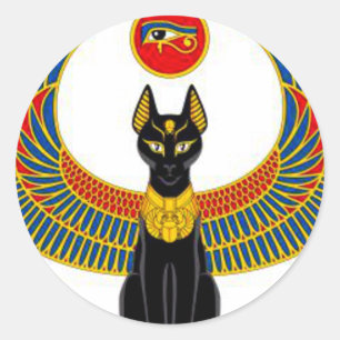 エジプト猫 ラウンドシール