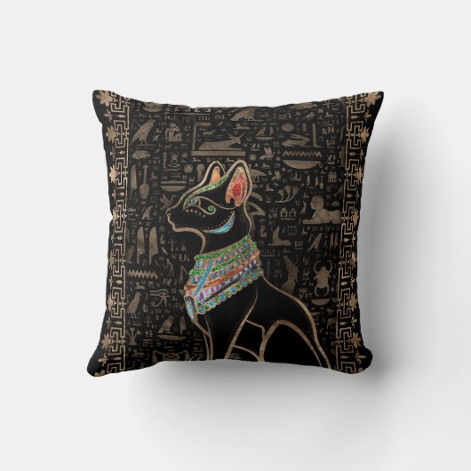 エジプト猫 – Bastet クッション (裏面)