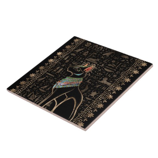 エジプト猫 – Bastet タイル (側面)